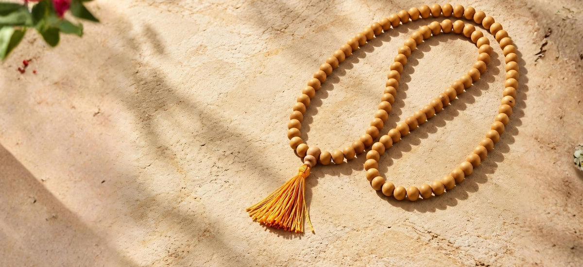 White sandalwood mala
