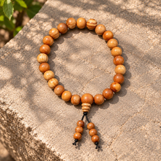 Devadaru Wooden Bracelet – Natural Himalayan Wood Bracelet | Ishwar Tattva