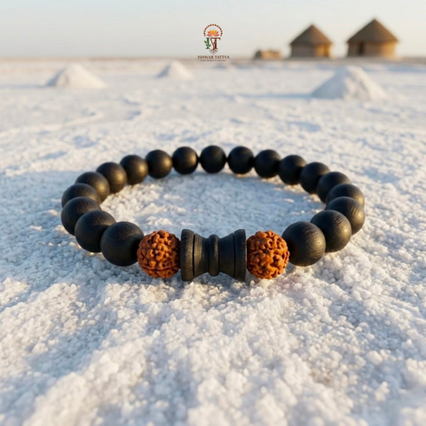 Karungli Bracelet Rudraksha+Damru