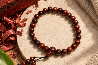 Red Sandalwood Bracelet – Original Rakta Chandan Wooden Bracelet | Ishwar Tattva